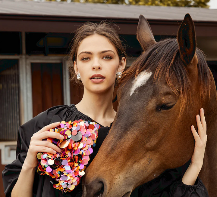 MARIA LA ROSA CRYSTAL MINI CLUTCH