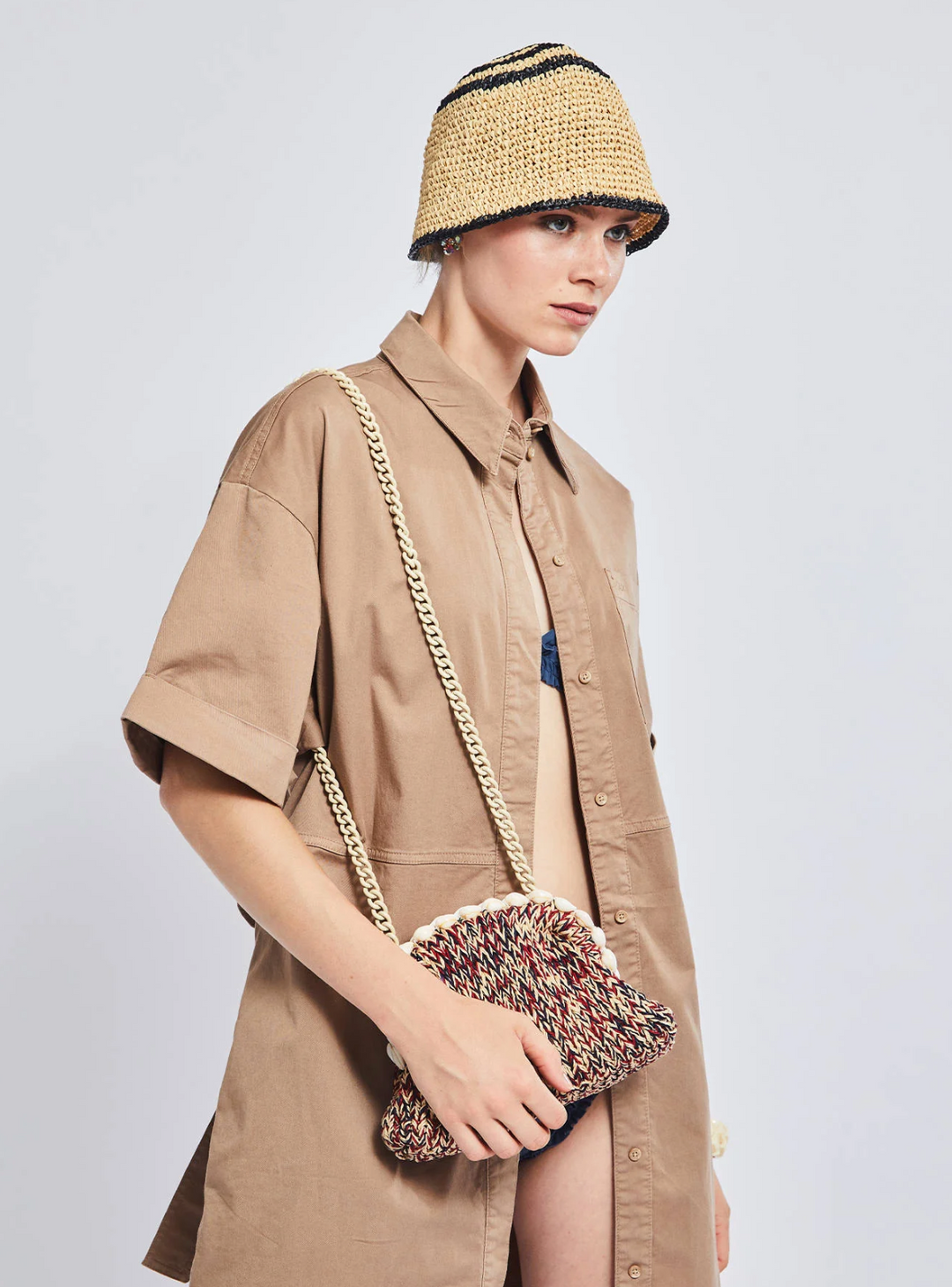 MARIA LA ROSA STRASS MINI CLUTCH