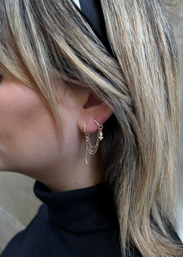 METIER BY TOMFOOLERY 2 IN 1 EARRING