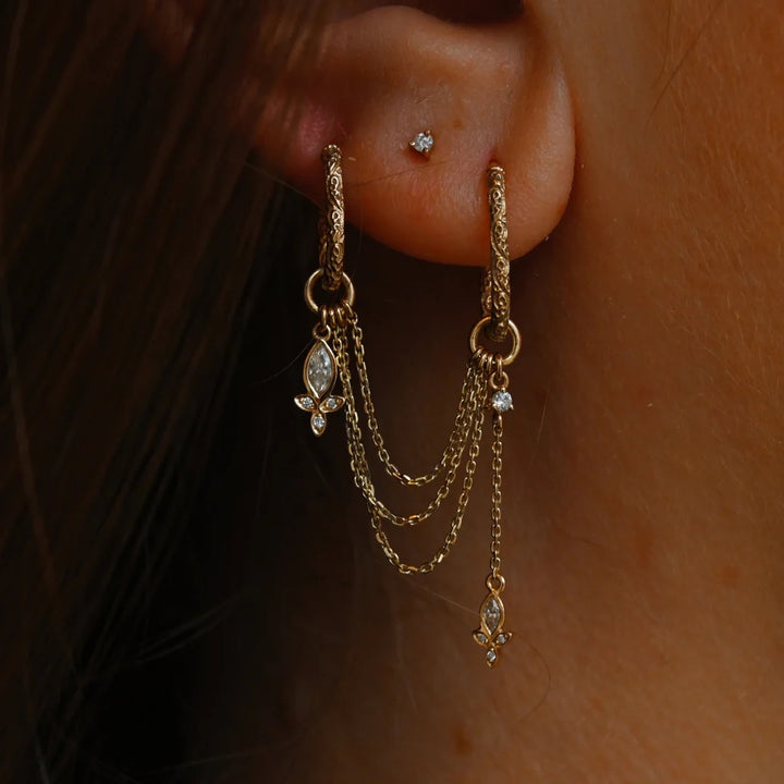 METIER BY TOMFOOLERY 2 IN 1 EARRING