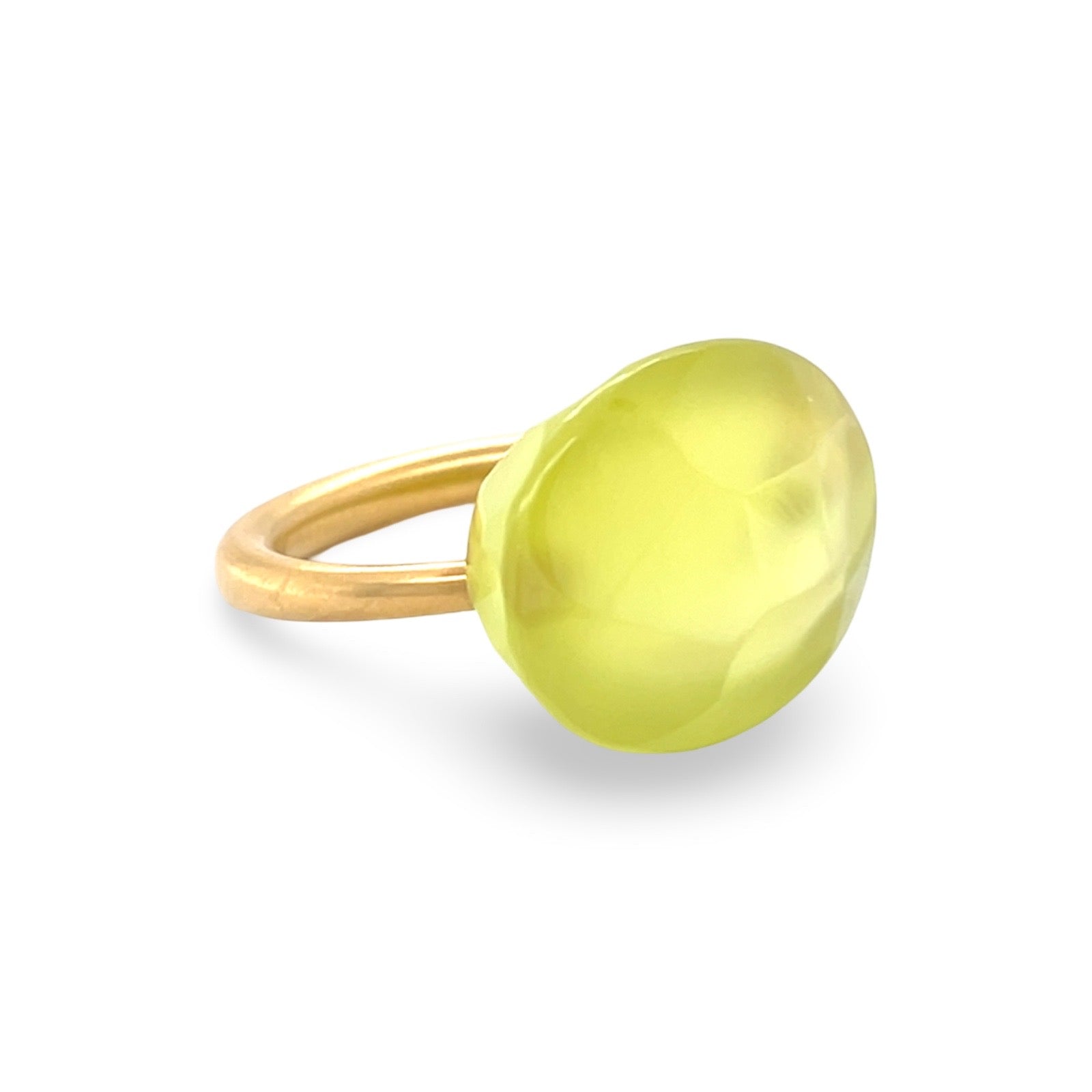 Marie Hélène de Taillac ゴールドリング Marie-Hélène de Taillac Green Quartz Swivel Ring