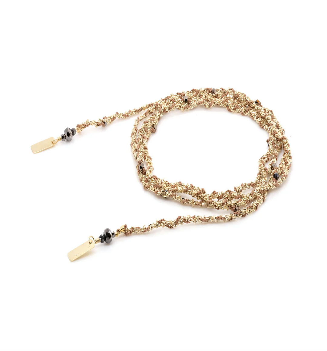 MARIE LAURE CHAMOREL GOLD PLATED BRACELET NECKLACE