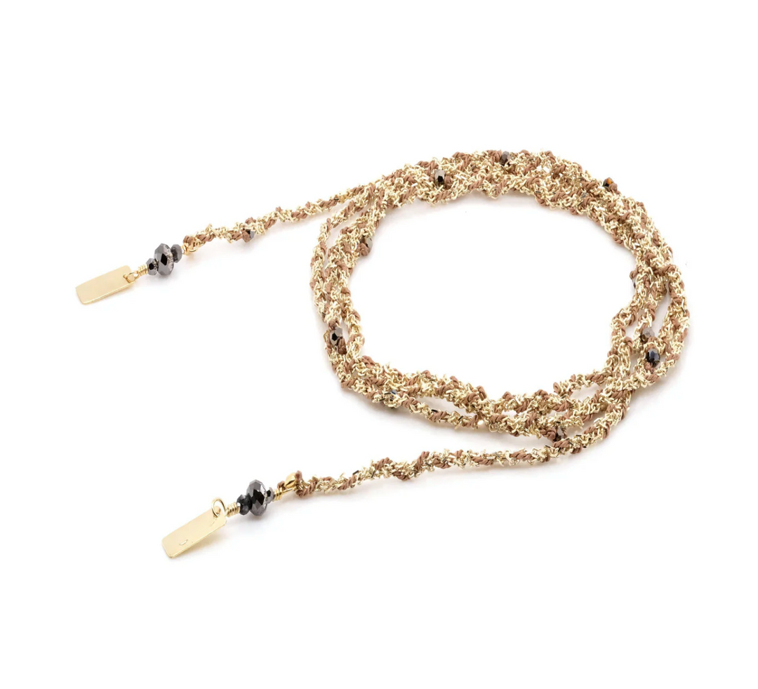 MARIE LAURE CHAMOREL GOLD PLATED BRACELET NECKLACE