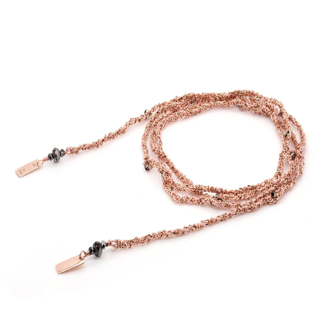 MARIE LAURE CHAMOREL PINK GOLD BRACELET NECKLACE