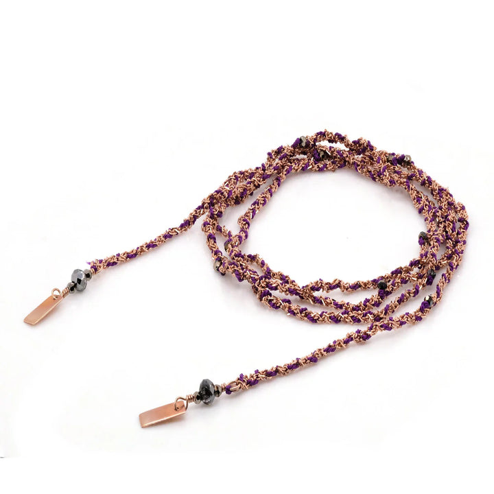 MARIE LAURE CHAMOREL PINK GOLD BRACELET NECKLACE