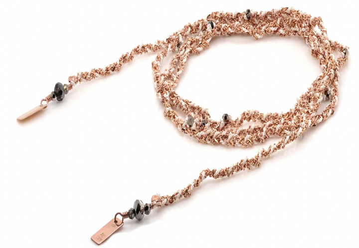 MARIE LAURE CHAMOREL PINK GOLD BRACELET NECKLACE